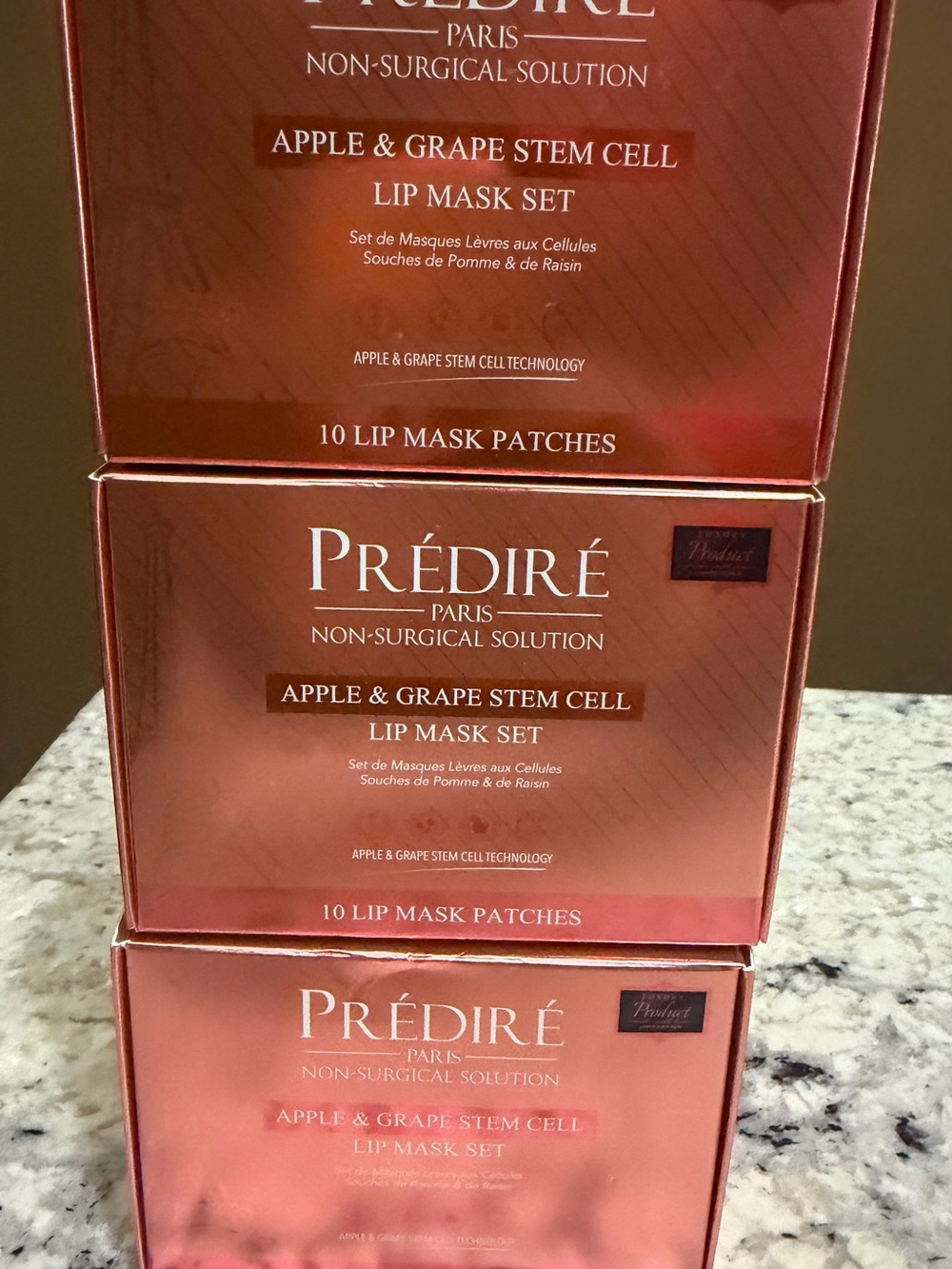 Apple & Grape Stem Cell Lip Mask Set - Rose Gold